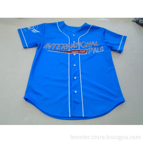 Wholesale 100% Polyester Custom Sublimated Men Baseball Jersey